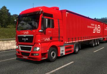 Мод Пак скинов «Norbert Dentressangle» для прицепов и грузовиков v1.0 для Euro Truck Simulator 2 (v1.32.x, - 1.34.x)