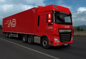 Мод Пак скинов «Norbert Dentressangle» для прицепов и грузовиков v1.0 для Euro Truck Simulator 2 (v1.32.x, - 1.34.x)
