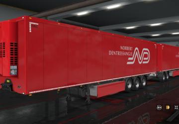 Мод Пак скинов «Norbert Dentressangle» для прицепов и грузовиков v1.0 для Euro Truck Simulator 2 (v1.32.x, - 1.34.x)