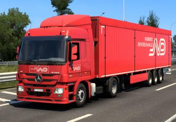 Мод Пак скинов «Norbert Dentressangle» для прицепов и грузовиков v1.4 для Euro Truck Simulator 2 (v1.39.x, - 1.41.x)