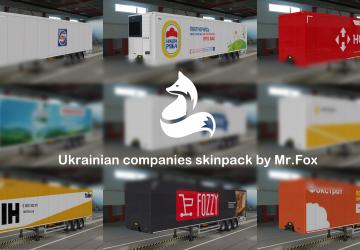 Мод Пак скинов украинских компаний для своего прицепа от Mr.Fox v1.0 для Euro Truck Simulator 2 (v1.32.x, - 1.38.x)