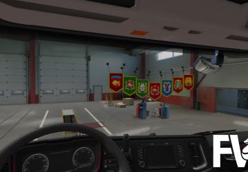 Мод Пак вымпелов белорусских регионов версия 1.0 для Euro Truck Simulator 2 (v1.38.x, - 1.41.x)