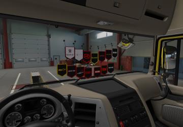 Мод Пак вымпелов советских и российских рок групп v1.0 для Euro Truck Simulator 2 (v1.50 и 1.51)