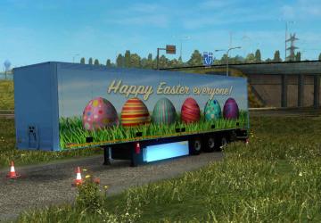 Мод Пасхальный прицеп версия 1.0 для Euro Truck Simulator 2 (v1.28.x, 1.30.x)
