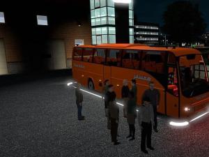 Мод Пассажирский мод версия 1.2 для Euro Truck Simulator 2 (v1.23.x, - 1.31.x)