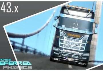 Мод Переработанная физика грузовиков версия 3.0 для Euro Truck Simulator 2 (v1.43.x)