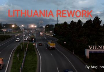 Карту Переработанная Литва версия 1.0 для Euro Truck Simulator 2 (v1.44.x)