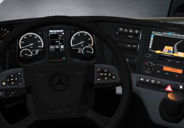 Мод Переработанный интерьер Mercedes Actros MP4 v1.1.9 (Fix) для Euro Truck Simulator 2 (v1.48.x)