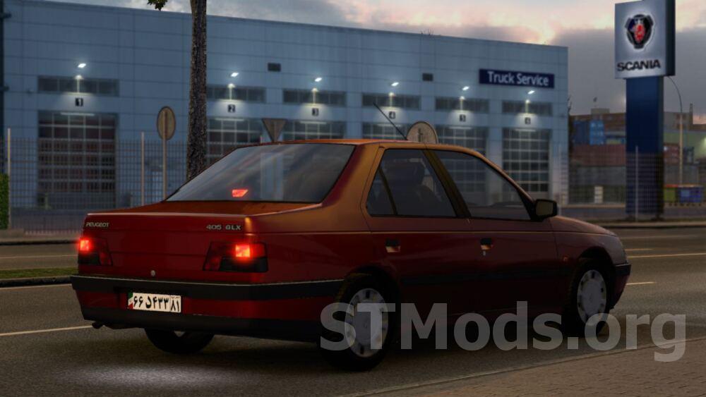 Peugeot 405 версия 2.2 для Euro Truck Simulator 2 (v1.55.x)