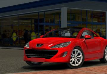 Мод Peugeot RCZ 2010 версия 1.0 для Euro Truck Simulator 2 (v1.32.x, 1.33.x)