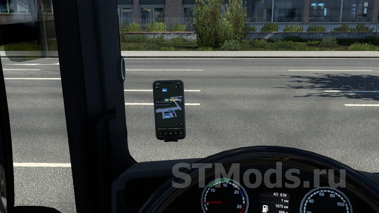 Скачать мод Phone Navigator for Scania RJL версия 1.0 для Euro Truck  Simulator 2 (v1.43.x)