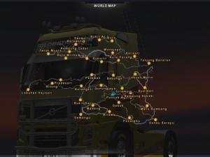 Карту Карта «PJ Indo» версия 2.1 для Euro Truck Simulator 2 (v1.27.x)