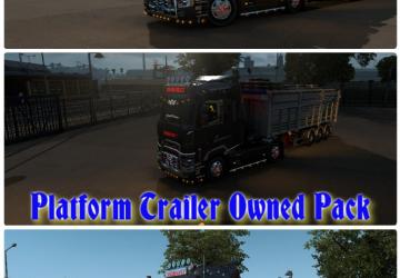 Мод Platform Trailer Owned Pack версия 1.0 для Euro Truck Simulator 2 (v1.38.x)
