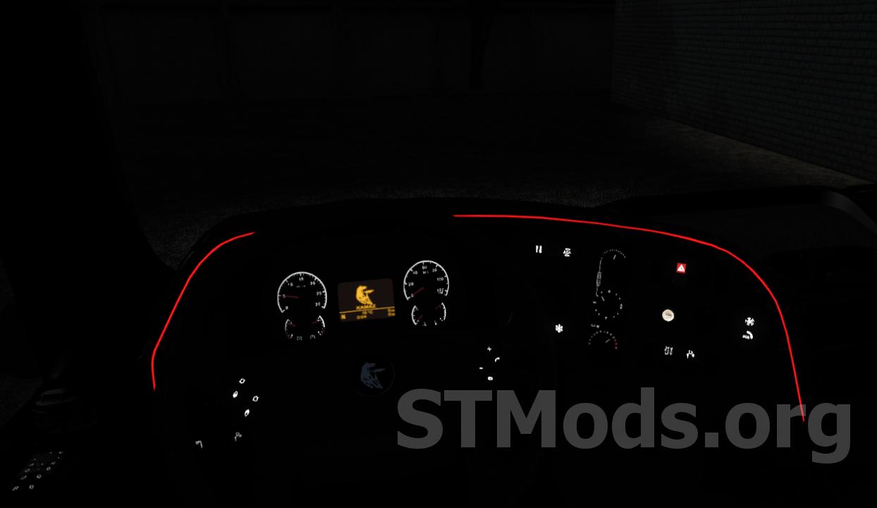 Подсветка на камаз 5490 для Euro Truck Simulator 2 (v1.53)