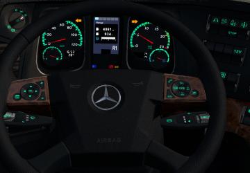 Мод Подсветка приборной панели Mercedes версия 1.1 для Euro Truck Simulator 2 (v1.36.x, - 1.41.x)