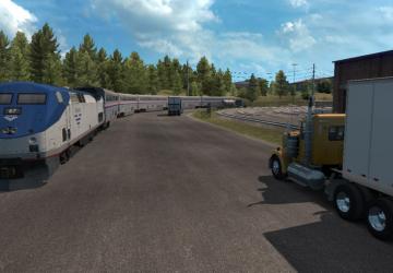 Мод Поезда Везде (дорожный кошмар) версия 1.38 для Euro Truck Simulator 2 (v1.38.x)