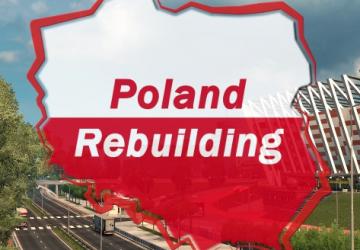 Карту Poland Rebuilding Reworked версия 2.2 для Euro Truck Simulator 2 (v1.31.x)