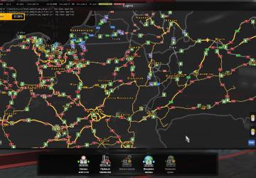 ProMods + Poland Rebuilding + RusMap Road Connection v1.4 для Euro Truck Simulator 2 (v1.54.x)