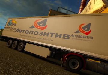 Мод Прицеп «АвтоПозитив» версия 1.0 для Euro Truck Simulator 2 (v1.31.x)