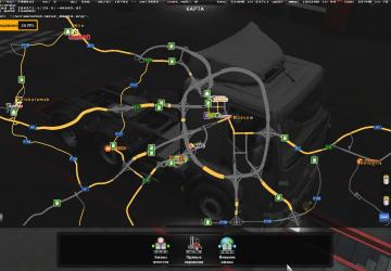 Карту Проект Россия версия 5.0 для Euro Truck Simulator 2 (v1.41.x)