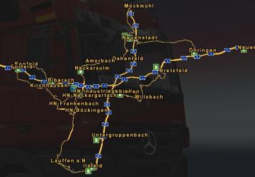 Карту Карта «Project Heilbronn» версия 1.0.3 для Euro Truck Simulator 2 (v1.30.x)