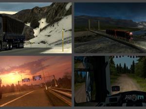 Карту ProMods 2.16 + RusMap 1.7.2 Road Connection v13.04.17 для Euro Truck Simulator 2 (v1.27.x)