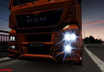 Мод Рабочие противотуманки для MAN TGX Euro 6 v1.0 для Euro Truck Simulator 2 (v1.32.x, - 1.34.x)
