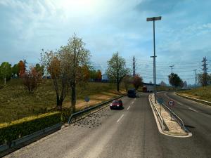 Мод «Ранняя/Поздняя осень» версия 4.9 для Euro Truck Simulator 2 (v1.25.x, 1.26.x)