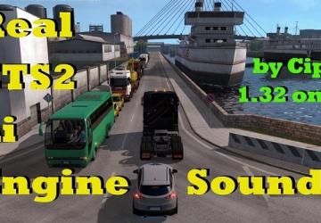 Мод Real AI Traffic Engine Sounds версия 1.0 для Euro Truck Simulator 2 (v1.31.x, 1.32.x)