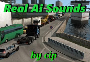 Мод Real AI Traffic Engine Sounds версия 1.6 для Euro Truck Simulator 2 (v1.36.x)