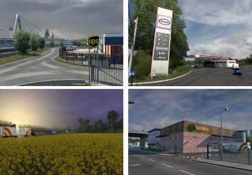 Мод Real companies, gas stations & billboards v1.0.01 для Euro Truck Simulator 2 (v1.46.x)