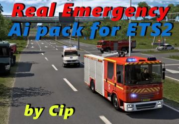 Мод Real Emergency Traffic pack версия 1.6.3 для Euro Truck Simulator 2 (v1.49.x)