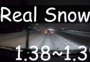 Мод Real Snow версия 1.0 для Euro Truck Simulator 2 (v1.38.x, 1.39.x)