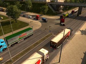 Мод Плотность и интенсивность трафика версия 2.3 для Euro Truck Simulator 2 (v1.27-1.28.x)