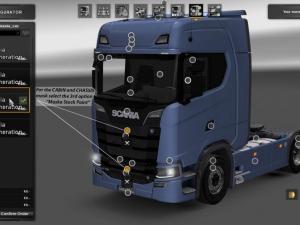 Мод Real V8 Style for Scania S730 версия 1.0 для Euro Truck Simulator 2 (v1.27.x)