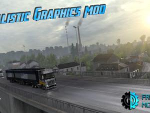 Мод Realistic Graphics Mod версия 1.8 для Euro Truck Simulator 2 (v1.27.х, 1.28.x)