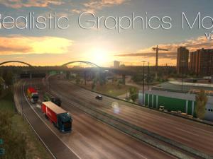 Мод Realistic Graphics Mod версия 2.0.1 для Euro Truck Simulator 2 (v1.30.x)