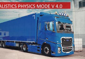 Мод Realistic Physics версия 4.0.1 для Euro Truck Simulator 2 (v1.44.x)