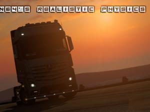 Мод Realistic Physics Mod версия 4.5 для Euro Truck Simulator 2 (v1.27.x)