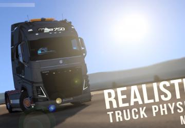 Мод Realistic Physics Mod версия 7.0 для Euro Truck Simulator 2 (v1.38.x)