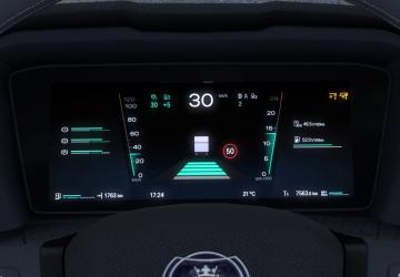 Мод Realistic Scania SmartDash версия 1.65 для Euro Truck Simulator 2 (v1.58.x)