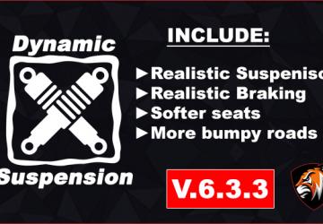 Мод Realistic steering & suspension with keyboards v6.3.5 для Euro Truck Simulator 2 (v1.41.x)