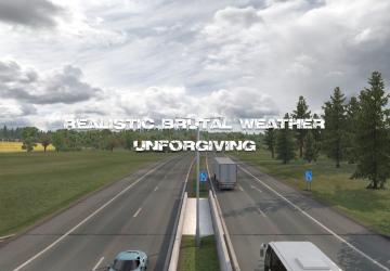 Мод Realistic Brutal Weather версия 5.8 для Euro Truck Simulator 2 (v1.38.x)