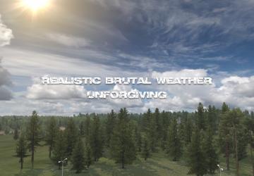 Мод Realistic Brutal Weather версия 5.8 для Euro Truck Simulator 2 (v1.38.x)