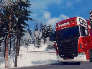 Мод Реалистичная зима версия 1.0 для Euro Truck Simulator 2 (v1.24.x - 1.26.x)