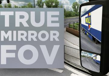 Мод Реальный угол обзора в зеркалах версия 1.1 для Euro Truck Simulator 2 (v1.39.x, - 1.43.x)