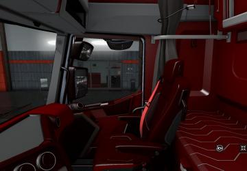 Мод Red Interior for Renault T Range версия 1.0 для Euro Truck Simulator 2 (v1.35.x)