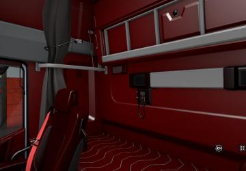 Мод Red Interior for Renault T Range версия 1.0 для Euro Truck Simulator 2 (v1.35.x)