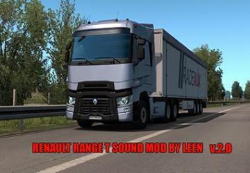 Мод Renault Range T Sound Mod версия 2.0 для Euro Truck Simulator 2 (v1.35.x, 1.36.x)