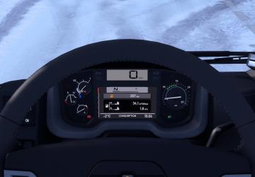 Мод Renault T Range Improved Dashboard версия 1.1 для Euro Truck Simulator 2 (v1.43.x)